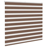 Vidaxl Zebra Rouleau aveugle 155x150 cm Largeur de tissu 150,9 cm Brown en polyester