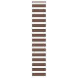 Vidaxx store enrouleur zèbre 45x200 cm largeur de tissu 40,9 cm polyester marron