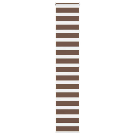 Vidaxx store enrouleur zèbre 45x200 cm largeur de tissu 40,9 cm polyester marron