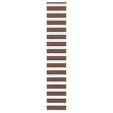 VidaXL store enrouleur zèbre 50x200 cm largeur de tissu 45,9 cm polyester marron