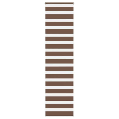 VidaXL store enrouleur zèbre 60x200 cm largeur de tissu 55,9 cm polyester marron