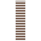Vidaxx store enrouleur zèbre 65x200 cm largeur de tissu 60,9 cm polyester marron