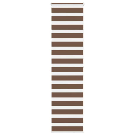 Vidaxx store enrouleur zèbre 65x200 cm largeur de tissu 60,9 cm polyester marron