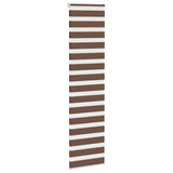 Vidaxx store enrouleur zèbre 65x200 cm largeur de tissu 60,9 cm polyester marron