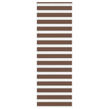 Vidaxx store enrouleur zèbre 75x200 cm largeur de tissu 70,9 cm polyester marron