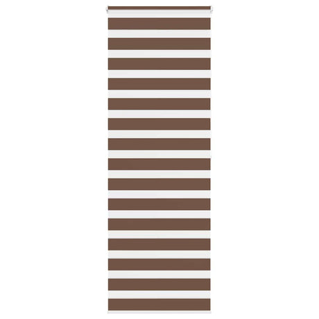 Vidaxx store enrouleur zèbre 75x200 cm largeur de tissu 70,9 cm polyester marron