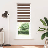 Vidaxx store enrouleur zèbre 75x200 cm largeur de tissu 70,9 cm polyester marron