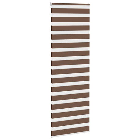 Vidaxx store enrouleur zèbre 75x200 cm largeur de tissu 70,9 cm polyester marron