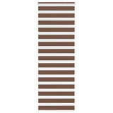 Vidaxx store enrouleur zèbre 80x200 cm largeur de tissu 75,9 cm polyester marron