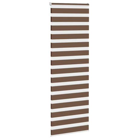 Vidaxx store enrouleur zèbre 80x200 cm largeur de tissu 75,9 cm polyester marron