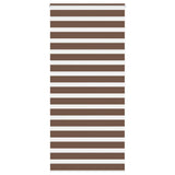 VidaXL store enrouleur zèbre 105x200 cm largeur de tissu 100,9 cm polyester marron
