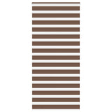 Vidaxl zebra rullo cieco 110x200 cm Larghezza polvere 105,9 cm in poliestere marrone