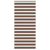 Vidaxl Zebra Roller Blind 115x200 cm Støvbredde 110,9 cm Polyester Brown