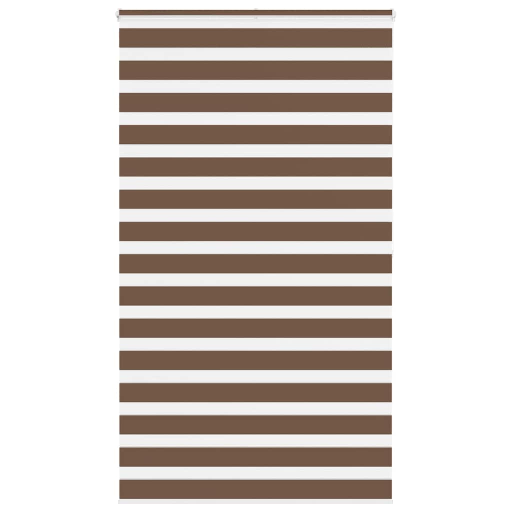 Vidaxl Zebra roller blind 120x200 cm dust width 115.9 cm polyester brown