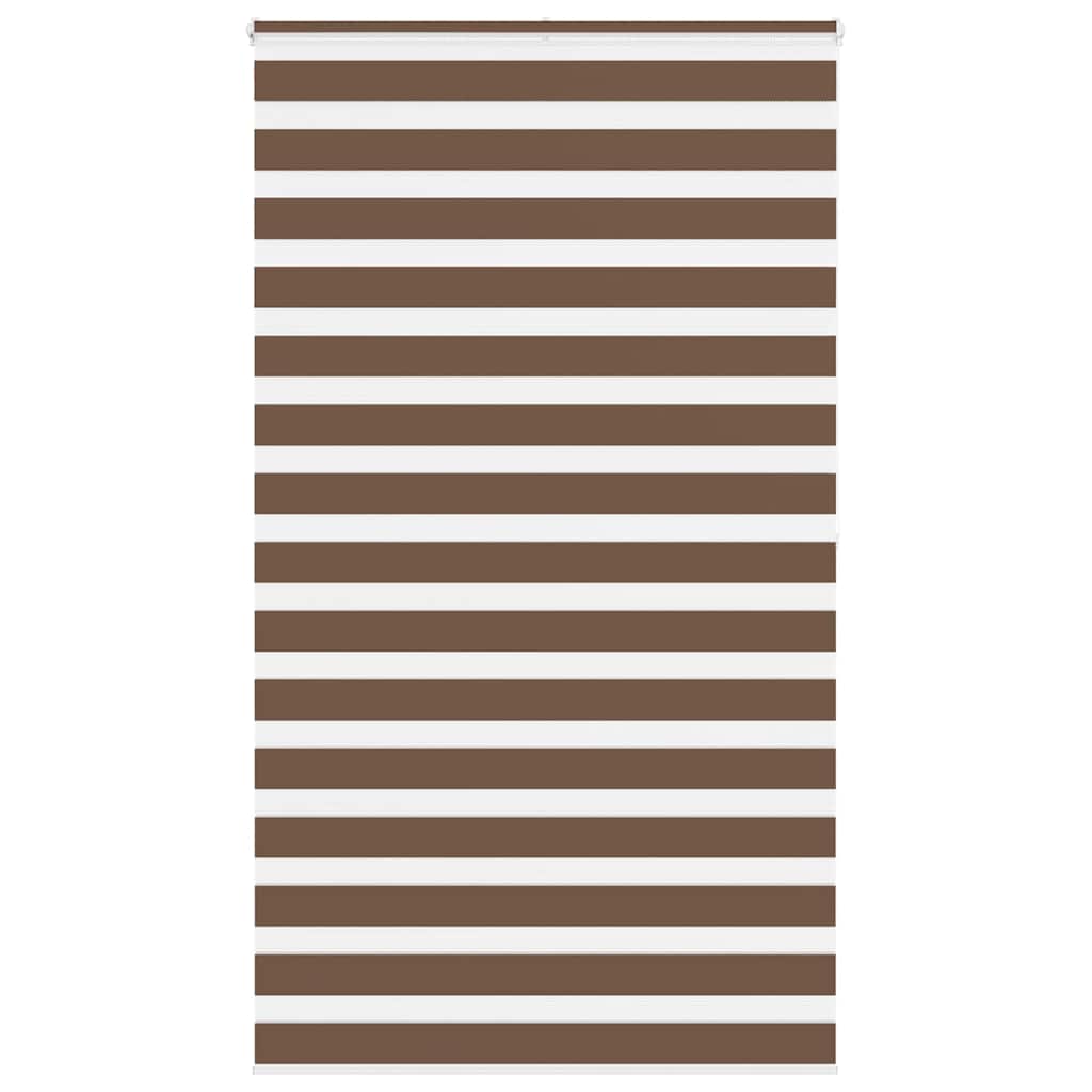 Vidaxx store enrouleur zèbre 120x200 cm largeur de tissu 115,9 cm polyester marron