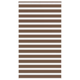 Vidaxx store enrouleur zèbre 120x200 cm largeur de tissu 115,9 cm polyester marron