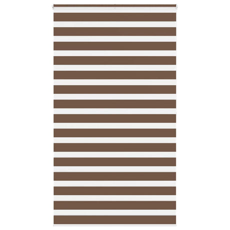 Vidaxx store enrouleur zèbre 120x200 cm largeur de tissu 115,9 cm polyester marron