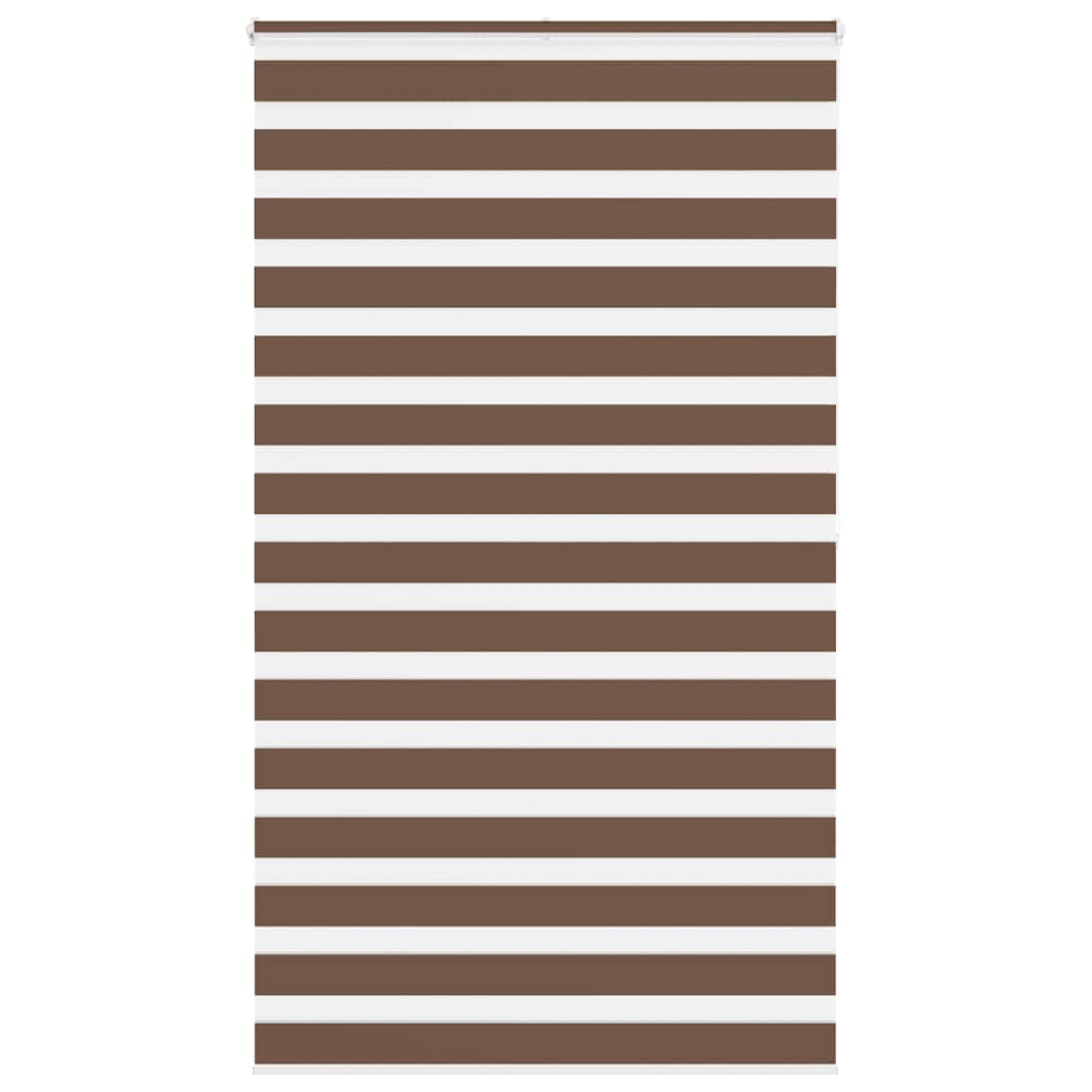 Vidaxl Zebra roller blind 125x200 cm Fabric width 120.9 cm polyester brown