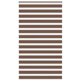 VidaXL store enrouleur zèbre 135x200 cm largeur du tissu 130,9 cm polyester marron