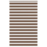 Vidaxl Zebra Roller Blind 140x200 cm Støvbredde 135,9 cm Polyester Brown