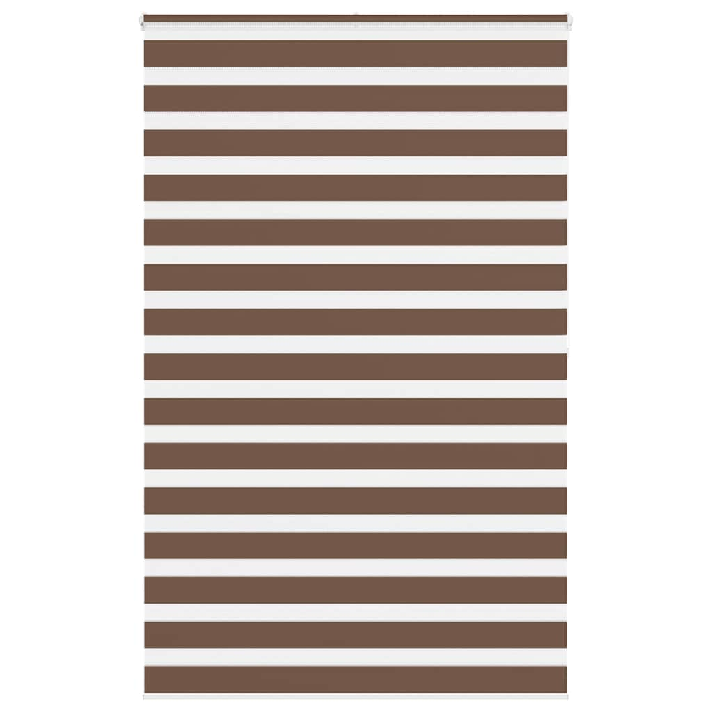 Vidaxl Zebra roller blind 145x200 cm dust width 140.9 cm polyester brown