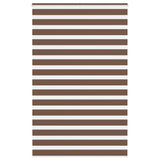 Vidaxl Zebra Roller Blind 145x200 cm Støvbredde 140,9 cm Polyester Brown