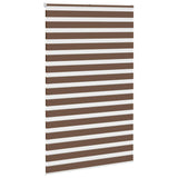 Vidaxl Zebra roller blind 145x200 cm dust width 140.9 cm polyester brown