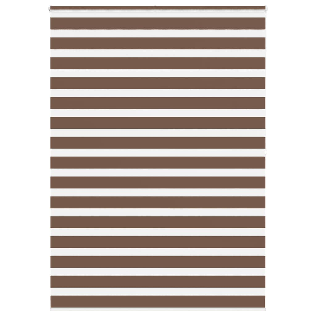 Vidaxl Zebra Rouleau aveugle 155x200 cm Largeur de poussière 150,9 cm Brown en polyester