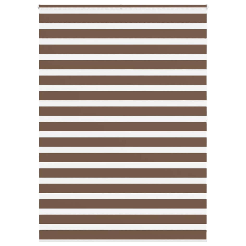 Vidaxl Zebra roller blind 160x200 cm dust width 155.9 cm polyester brown