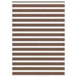 Vidaxl Zebra roller blind 160x200 cm dust width 155.9 cm polyester brown