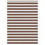 VidaXL store enrouleur zèbre 165x200 cm largeur du tissu 160,9 cm polyester marron