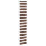 Vidaxx store enrouleur zèbre 40x230 cm largeur de tissu 35,9 cm polyester marron