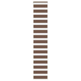 VidaXL store enrouleur zèbre 50x230 cm largeur de tissu 45,9 cm polyester marron