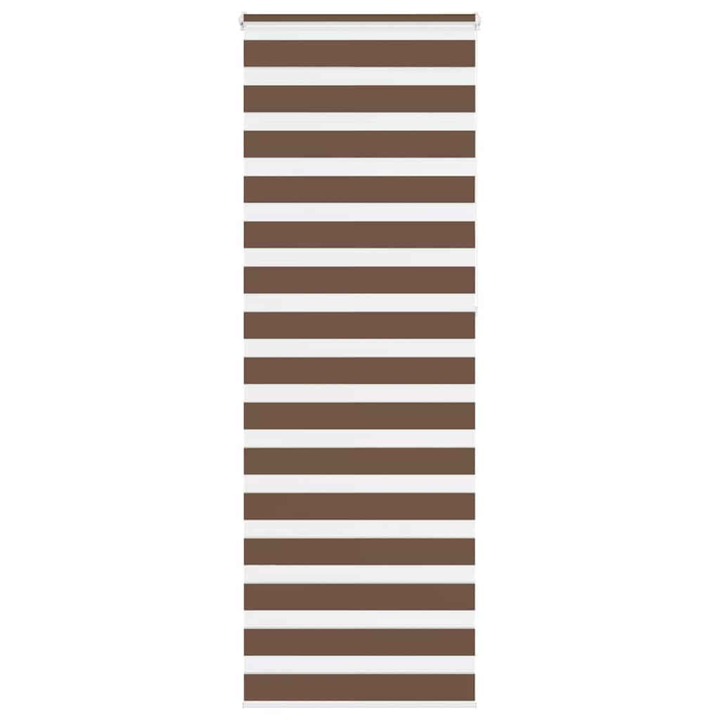 Vidaxx store enrouleur zèbre 75x230 cm largeur de tissu 70,9 cm polyester marron