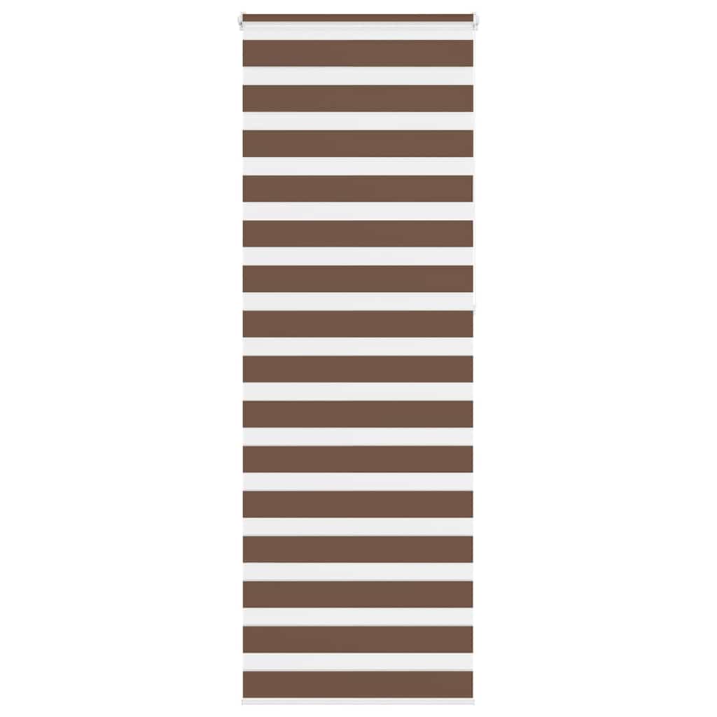 Vidaxx store enrouleur zèbre 90x230 cm largeur de tissu 85,9 cm polyester marron