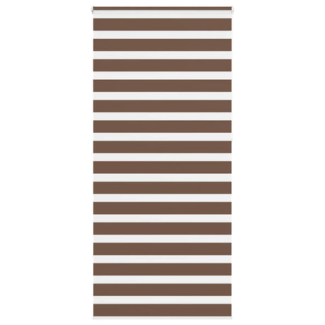 Vidaxx store enrouleur zèbre 95x230 cm largeur de tissu 90,9 cm polyester marron