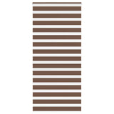 Vidaxl Zebra Rouleau aveugle 100x230 cm Largeur de poussière 95,9 cm Brun polyester