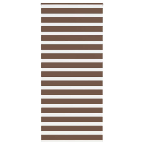 Vidaxx store enrouleur zèbre 100x230 cm largeur de tissu 95,9 cm polyester marron
