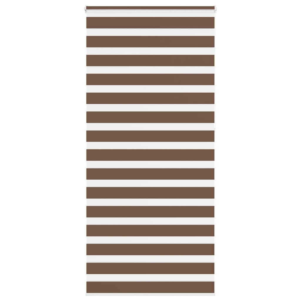 Vidaxl Zebra roller blind 105x230 cm Fabric width 100.9 cm polyester brown