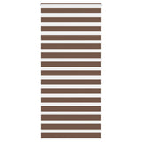 VidaXL store enrouleur zèbre 105x230 cm largeur du tissu 100,9 cm polyester marron