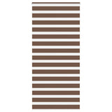 VidaXL store enrouleur zèbre 115x230 cm largeur du tissu 110,9 cm polyester marron