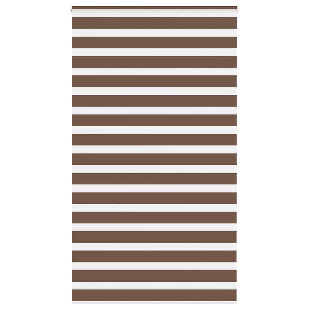 Vidaxx store enrouleur zèbre 125x230 cm largeur de tissu 120,9 cm polyester marron