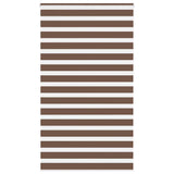 Vidaxx store enrouleur zèbre 125x230 cm largeur de tissu 120,9 cm polyester marron