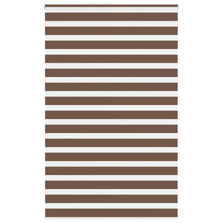 VidaXL store enrouleur zèbre 140x230 cm largeur du tissu 135,9 cm polyester marron