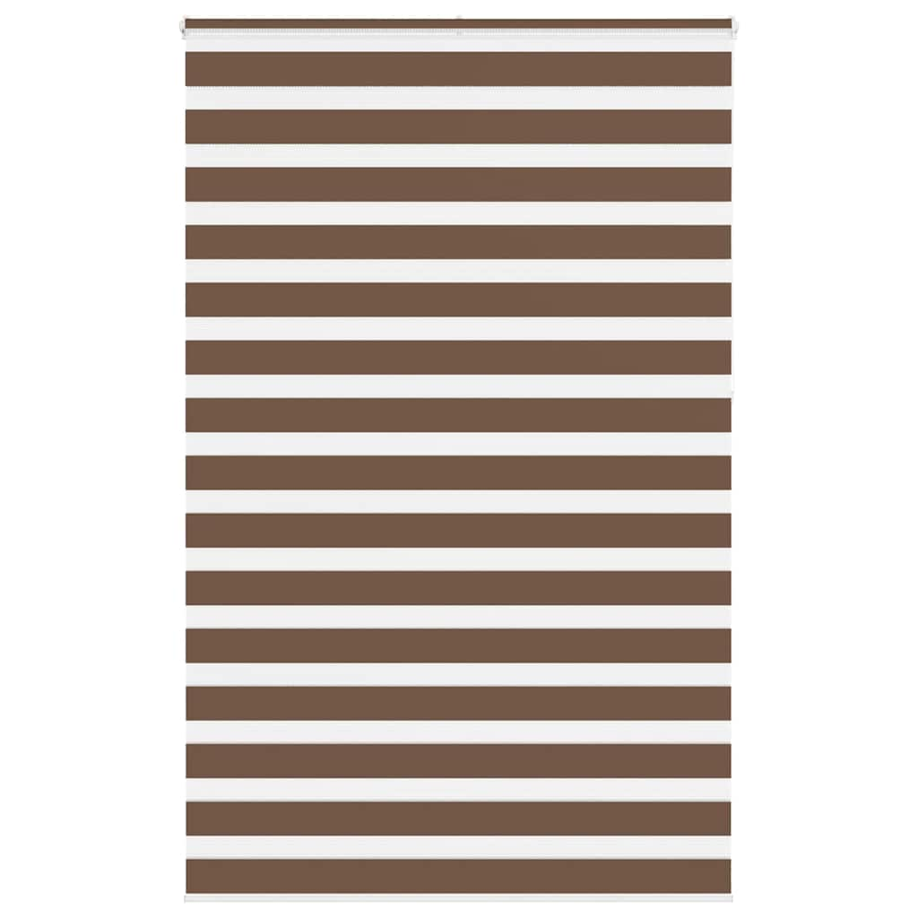 Vidaxl Zebra roller blind 145x230 cm Fabric width 140.9 cm polyester brown