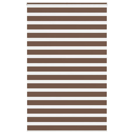 Vidaxx store enrouleur zèbre 145x230 cm largeur de tissu 140,9 cm polyester marron