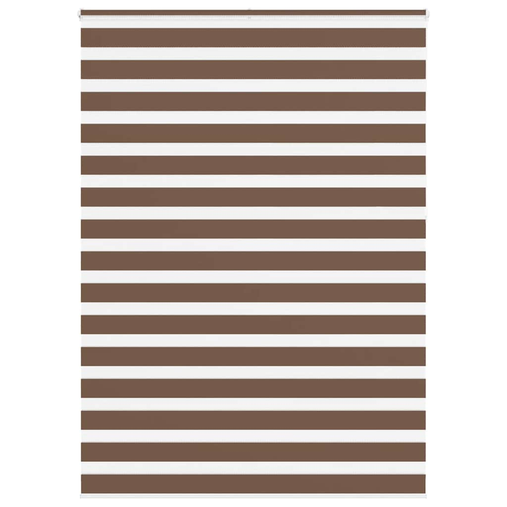 Vidaxl Zebra roller blind 155x230 cm Fabric width 150.9 cm polyester brown