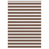 Vidaxl Zebra roller blind 155x230 cm Fabric width 150.9 cm polyester brown