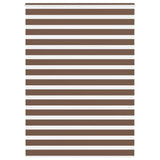 VidaXL store enrouleur zèbre 155x230 cm largeur du tissu 150,9 cm polyester marron