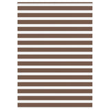 Vidaxl Zebra Rouleau aveugle 160x230 cm Largeur de tissu 155,9 cm Brun polyester